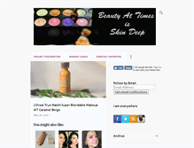 Tablet Screenshot of makeupandchitchat.com